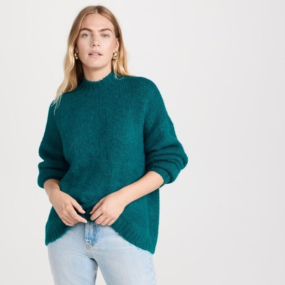 NWT Pistola Teal Blue Sweater - Oversized, Size: Large - Picture 1 of 14